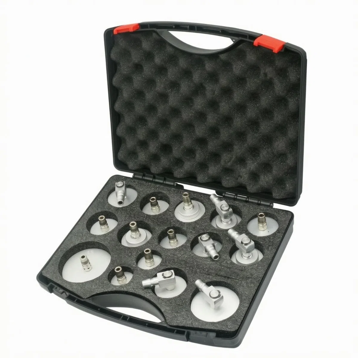 harayaa 15 Piezas Purgador Frenos Metálico | Portátil, Juego Adaptadores para Líquido Frenos, sin, Herramientas, Taller Mecánico, Mecánicos