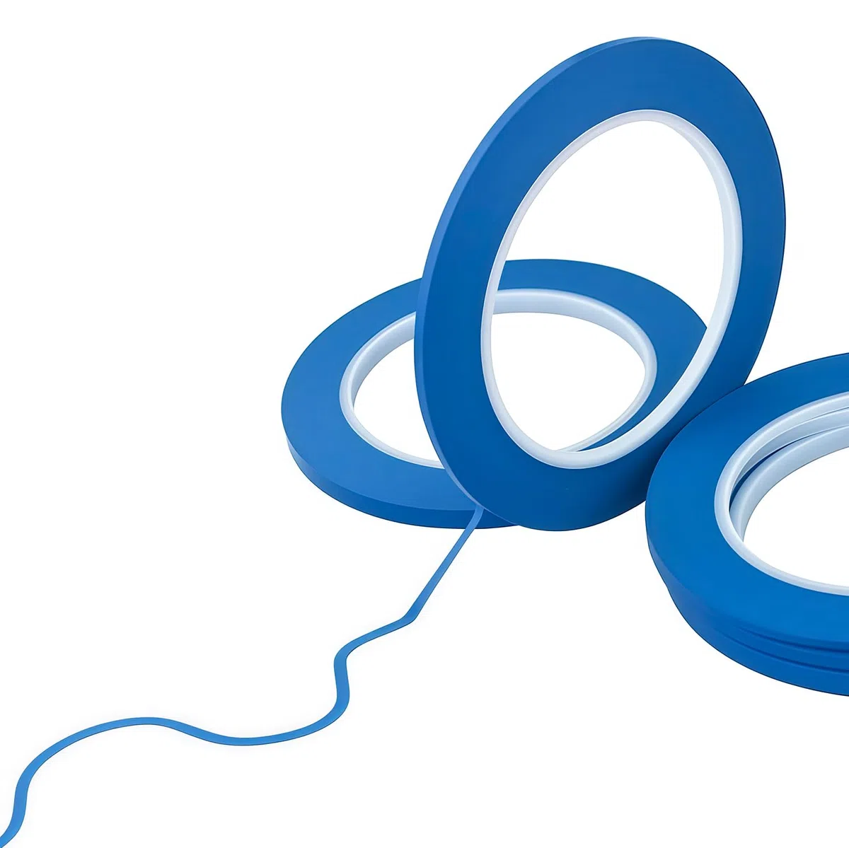 Fine Line Fineline - Cinta adhesiva de vinilo para pintura de automóviles, 2 mm, 2,5 mm, 3 mm, 4 mm, 5 mm, 6 unidades, color azul
