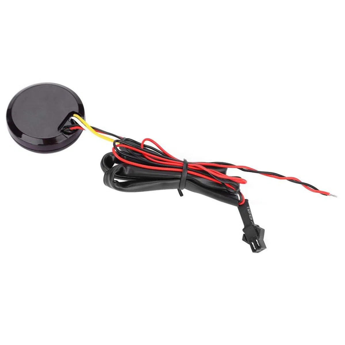 Medidor de temperatura del agua para motocicleta, termómetro digital redondo universal para motocicleta, medidor de temperatura, medidor de temperatura del agua ultrafino(azul)