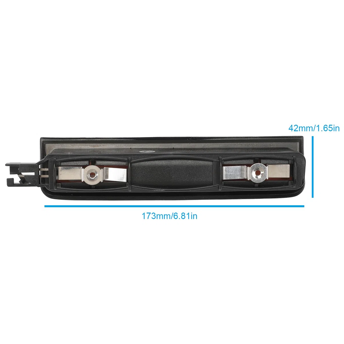 KASturbo Tercera luz de freno trasera para Caddy Mk3 2004-2015, lente negra ahumada OE: 2K0945087C