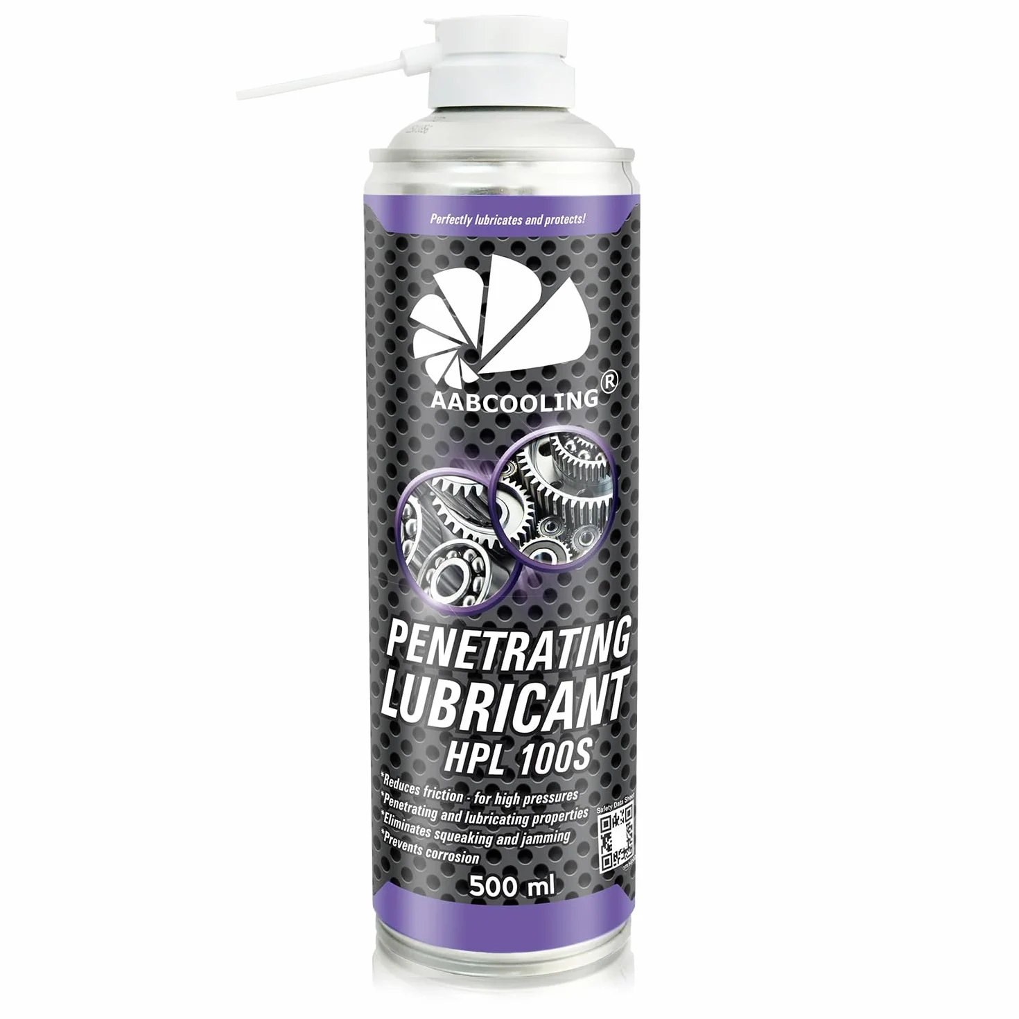 AABCOOLING HPL 100S Grasa Lubricante Penetrante en Aerosol 500 ml - Protección antidesgaste, Cadenas, Producto Multiusos, Rodamientos, Agarre perfecto, Lubricante, Elimina chirridos K3