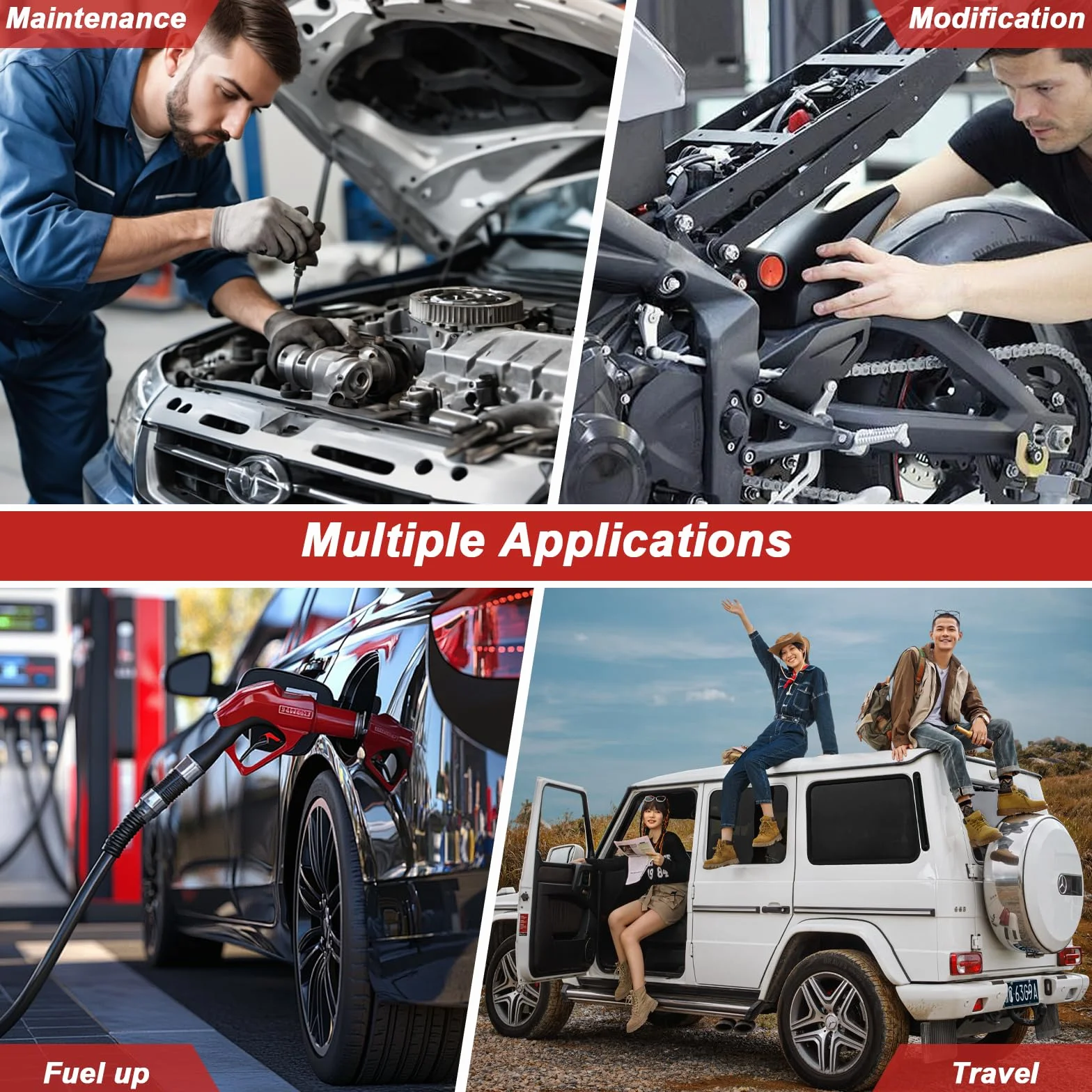 Purgador Frenos Coche, Purgador Frenos Moto con Válvula Unidireccional, Manguera Purga Líquido de Frenos Kit Herramienta Sangrado para Sistema Hidráulico de Moto/Coche, Kit para Uso