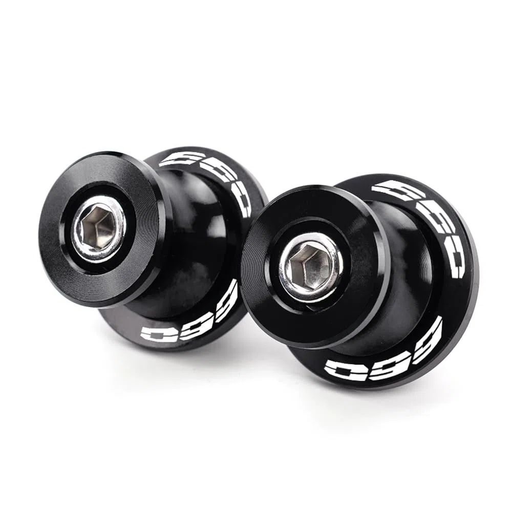 MOWOK M8 Diábolos Moto Basculante Bobina de Deslizadores Tornillo del Soporte para Trident660 Trident 660 2021 2022 2023 2024 accesorios de motocicleta para Tiger 660 Sport660 (Negro)