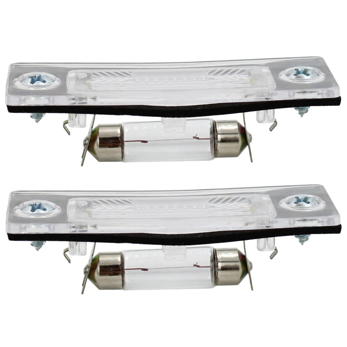 2x Lente de Lámpara de Luz para Matrícula Trasera, Bombilla para Volkswagen VW Passat Caddy T5 Transporter Multivan Touran Skoda Superb 3B5943021E 3B5943021 3B5943021A 3B5998026