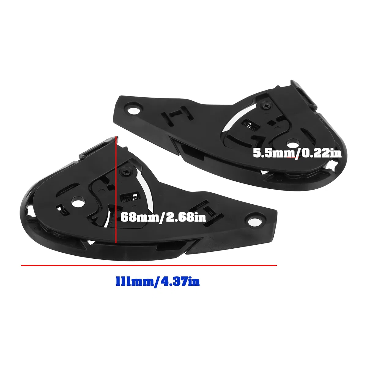 SG Store Mecanismo de Visera para Casco de Motocicleta 1 Par CJ-2 Compatible con Shoei Cascos de Motocicleta J-Cruise 3 Y J-Cruise II