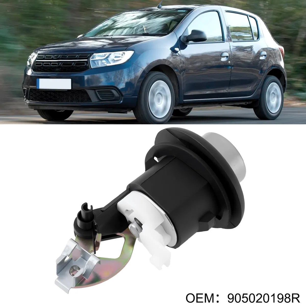 Cerradura de cilindro para portón trasero de coche con llaves 905020198R compatible con Dacia Sendero 08-12