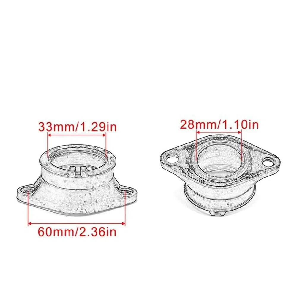 Adaptador de Interfaz de carburador DR 200, colector de admisión for Suzuki DR200 DR-200SE DR200S TS 250 for Savage 13110-42A12 13110-42A01