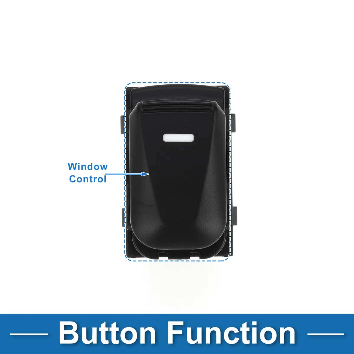 A ABSOPRO Interruptor De Ventana Eléctrica Interruptor De Control De Ventana Del Lado Del Pasajero Para Hyundai Tucson Ix35 2010-2015 Negro