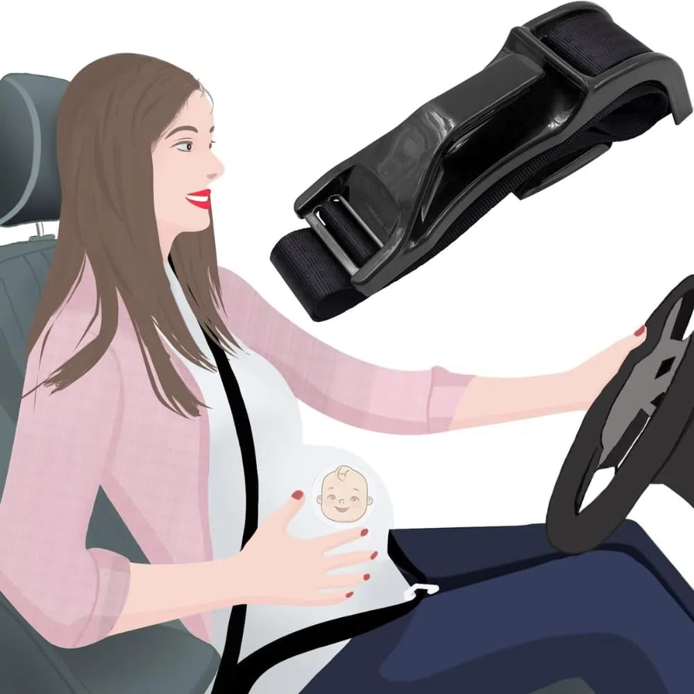 Cinturón Embarazada de Coche Homologado. Seguridad y Protección en todo momento. Tranquilidad y Confort Garantizados para la Madre y el Bebé. Con certificado CE. Empresa Española.