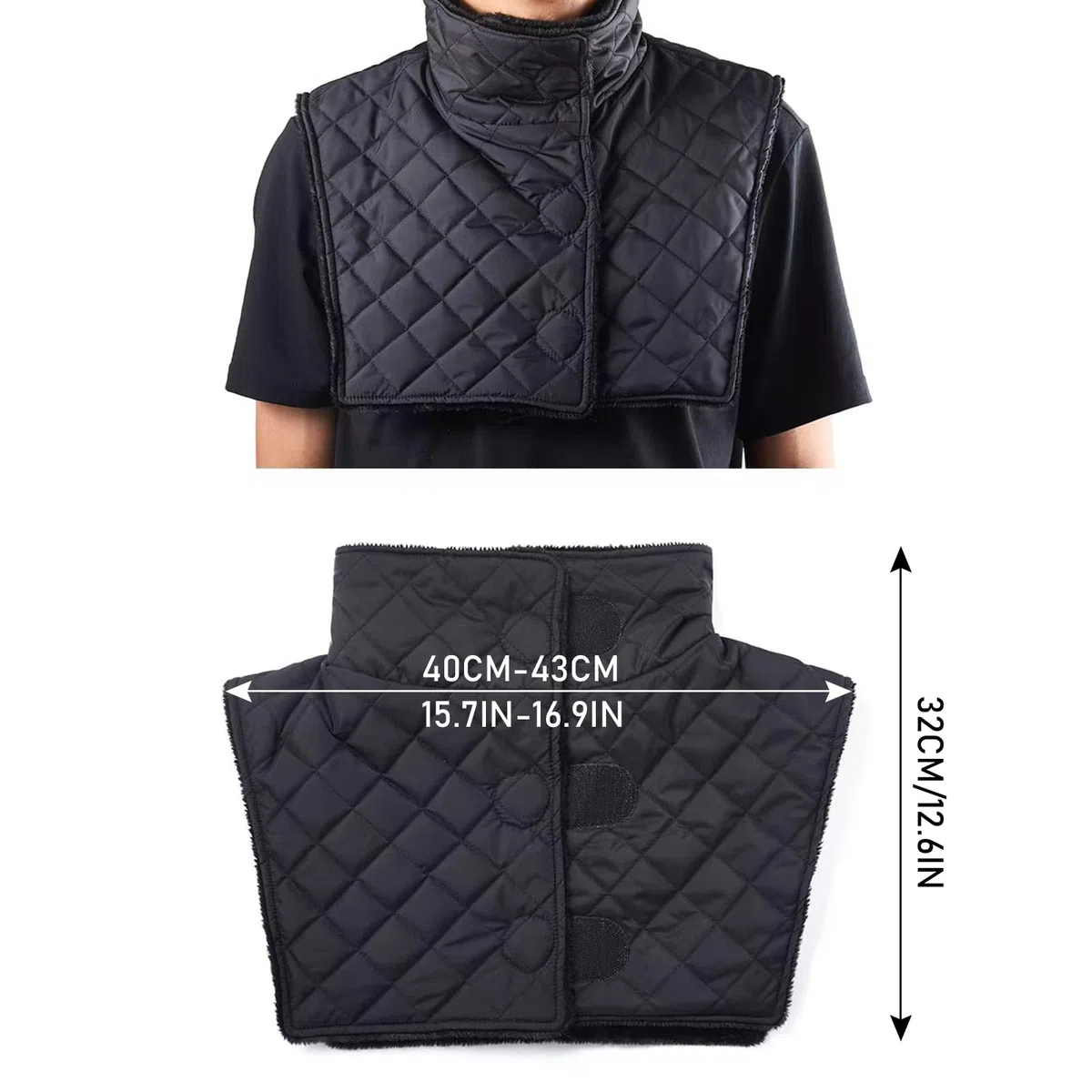 Calentador de Cuello Para Moto, Braga Cuello Moto Invierno, Bufanda Ajustable Para Exteriores, A Prueba de Viento, Impermeable y Resistente al Frío Bufanda Cálida de Invierno