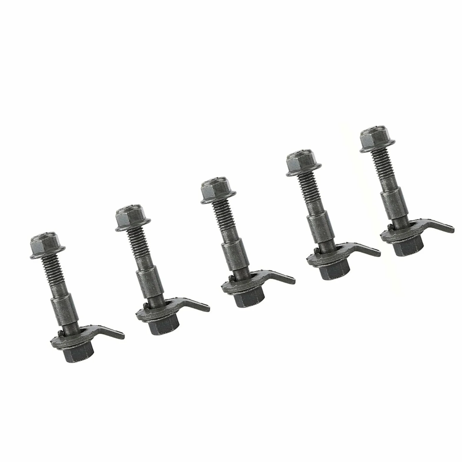 Fydun Cam Bolt Camber Kit, 5 Piezas de 12mm, Ajustable, Mejora la Estabilidad, Elimina el Desgaste de Neumáticos, Color Verde Militar, Compatible con la Mayoría de Vehículos