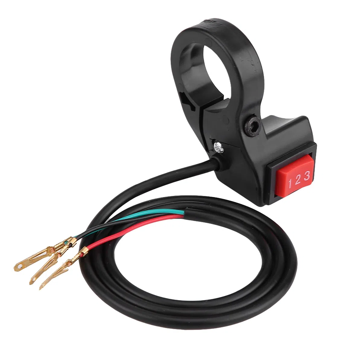 Interruptor de Botón de Encendido y Apagado, Fydun Motocicleta Eléctrica Interruptor de Módulo de 3 Velocidades para Motocicleta E-bike Scooter 22mm 7/8 pulgadas Manillar