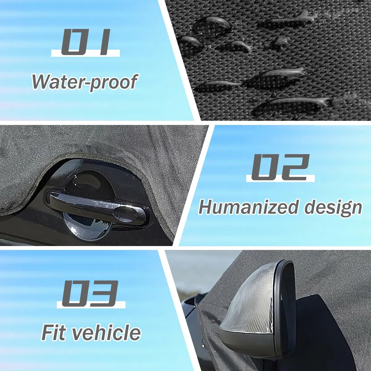 Parasol para Parabrisas Reemplazo para VW T5, Protector de Parabrisas Delantera Resistente Intemperie