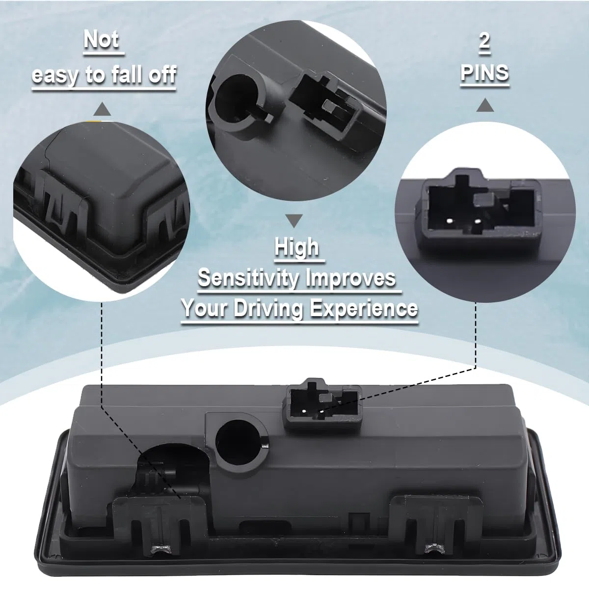 ZAMDOE 3V0827566 Interruptor de Apertura de la manija del portón Trasero para VW Touran Tiguan Caddy Mk4 para Audi para Seat Tarraco KN2 para Skoda Yeti 5L Superb Octavia Mk3 Manija de Arranque