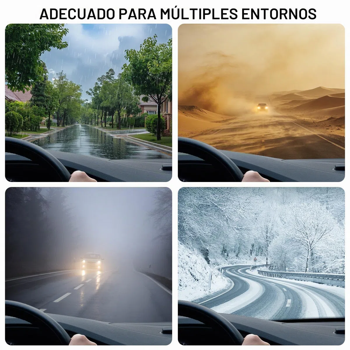 8 Piezas Goma de Repuesto para Limpiaparabrisas Universal,Cuchilla de 800 mm Recortable,Tratamiento SPSN Carbono,Fácil Instalación Sin Reemplazar la Estructura Completa