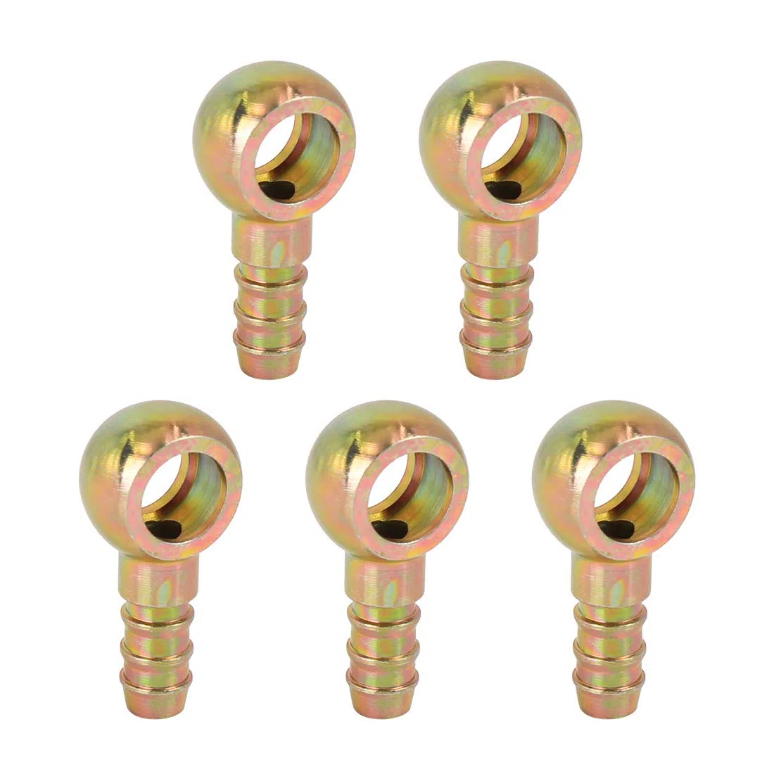 X AUTOHAUX Adaptador De Montaje Banjo 12Mm con Púa 9.5Mm para Coche 5Uds | Motos, Autos, Camiones, Tamaño 43X21X13.8Mm, Diámetro 12Mm Id, 9.5Mm Od, Manguera 9Mm Id