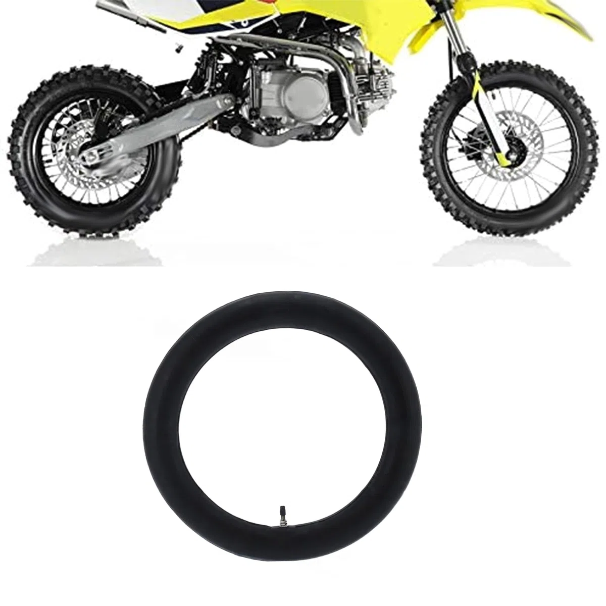 Tubo interior de suciedad, tubo interior de neumático de goma 2,5/2,75-14 60/100-14 para 50cc 110cc 125cc 140cc 150cc 160cc Dirt Pit Bike