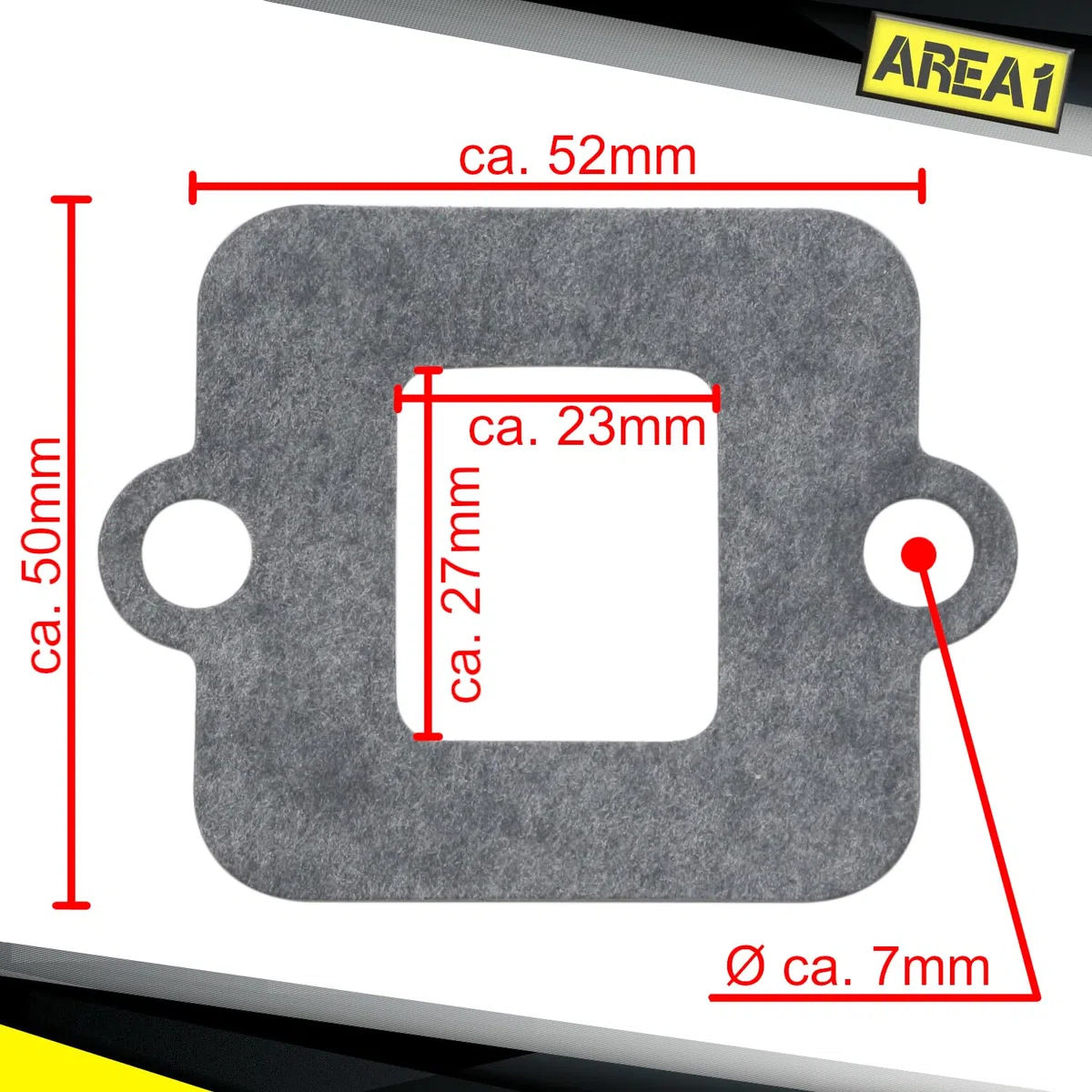 Area 1 bloque de membrana de repuesto (compatible con 2T 50 ccm)