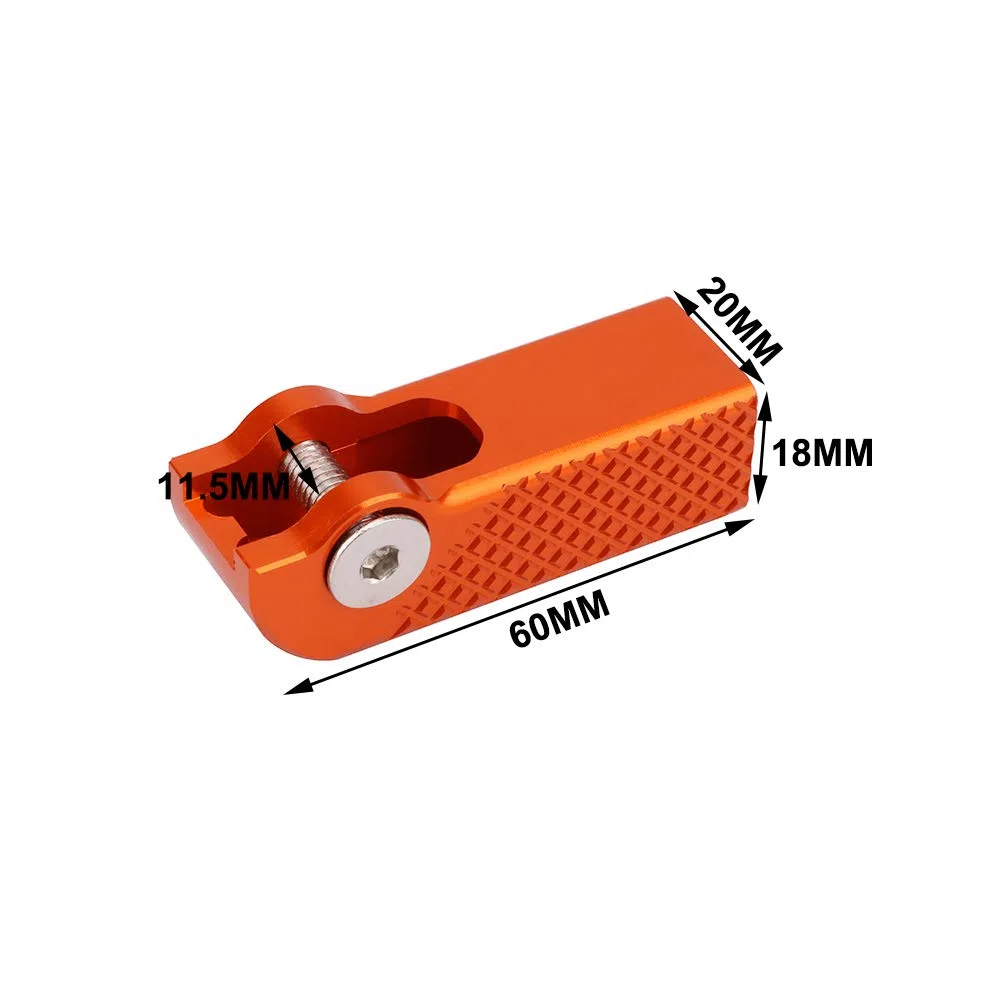 JFG RACING Moto CNC Pedal de freno trasero Reforzan la placa + punta de palanca de palanca para SX SXF XCF 2015-2019, 125-501 todos los 2017-2019