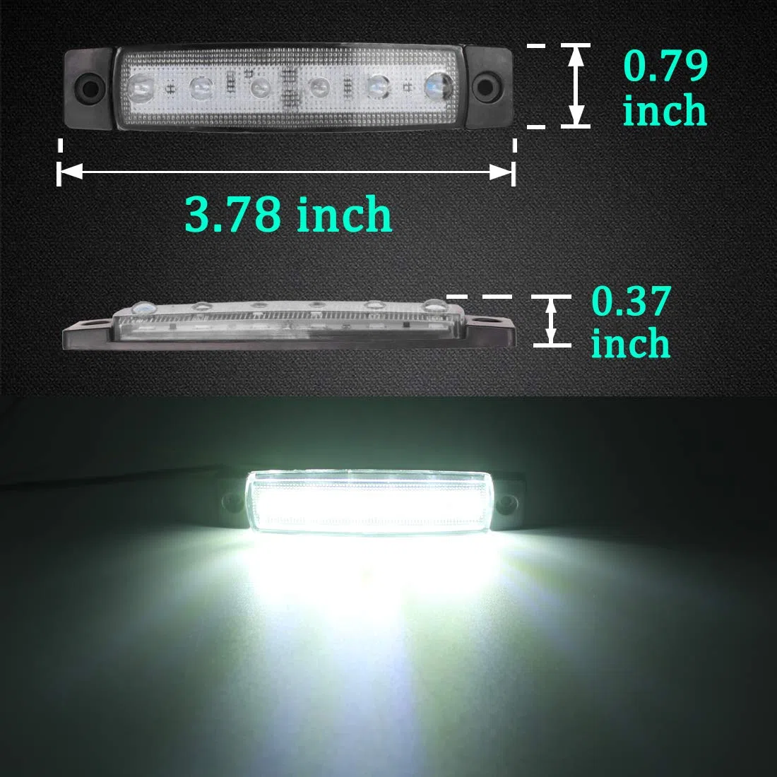 luces LED de roca, tira de luces, luz de pozo de rueda, luz de neón, iluminación para coche, carrito de golf, todoterreno, motos de nieve, SUV, ATV, gatear, barco, color blanco, 8 unidades