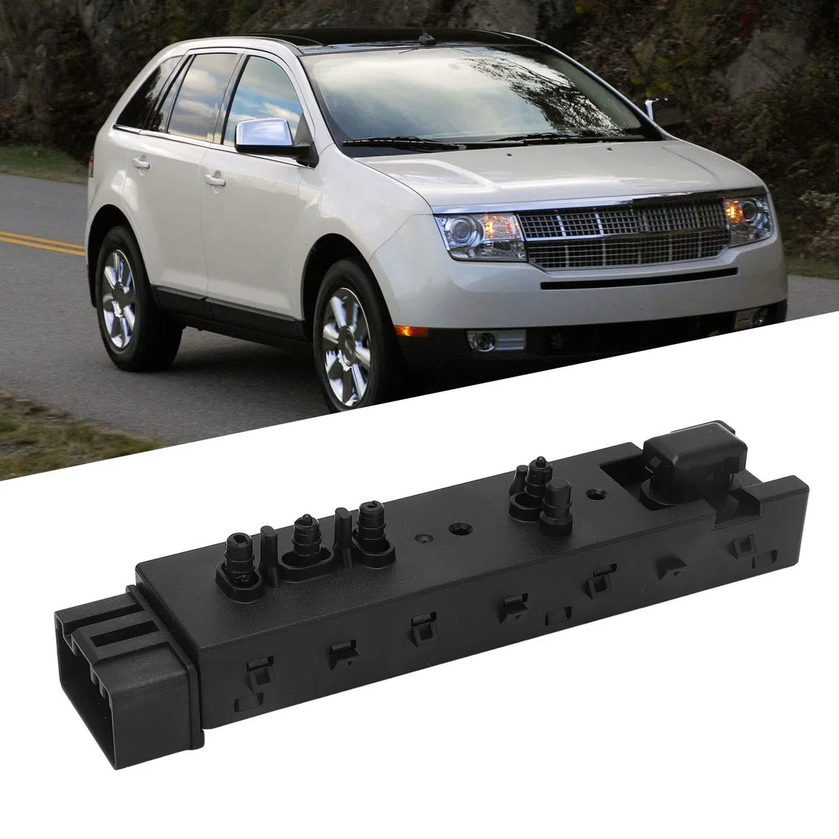 Interruptor de Ajuste del Asiento Eléctrico, Alta Dureza 9L3Z14A701FB Sensible de 10 Vías para Automóvil