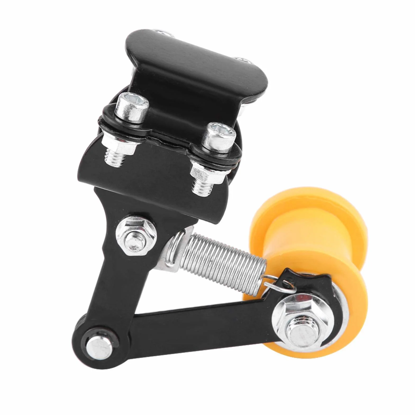 Guía de Cadena Tensor de cadena de motocicleta, tensor de cadena ajustable 3.3 cm Tensor de cadena automático de motocicleta Piezas de modificación general de motocicleta (negro)