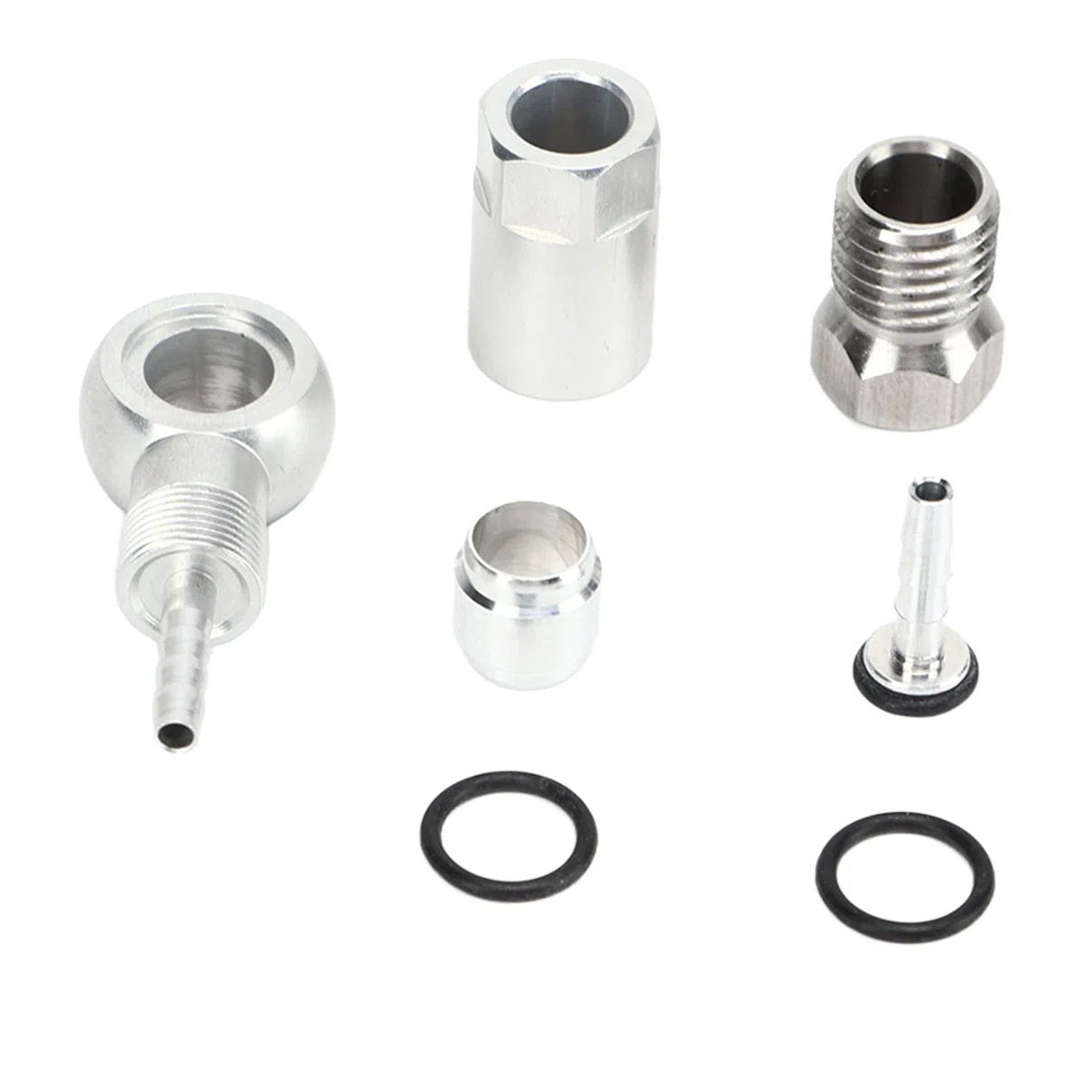Alomejor Kit de Inserciones de Conexión de Oliva para Manguera Hidráulica de Bicicleta, Montaje de Inserción de Manguera de Freno para R1 R1R RR1 RX, Modificación DIY