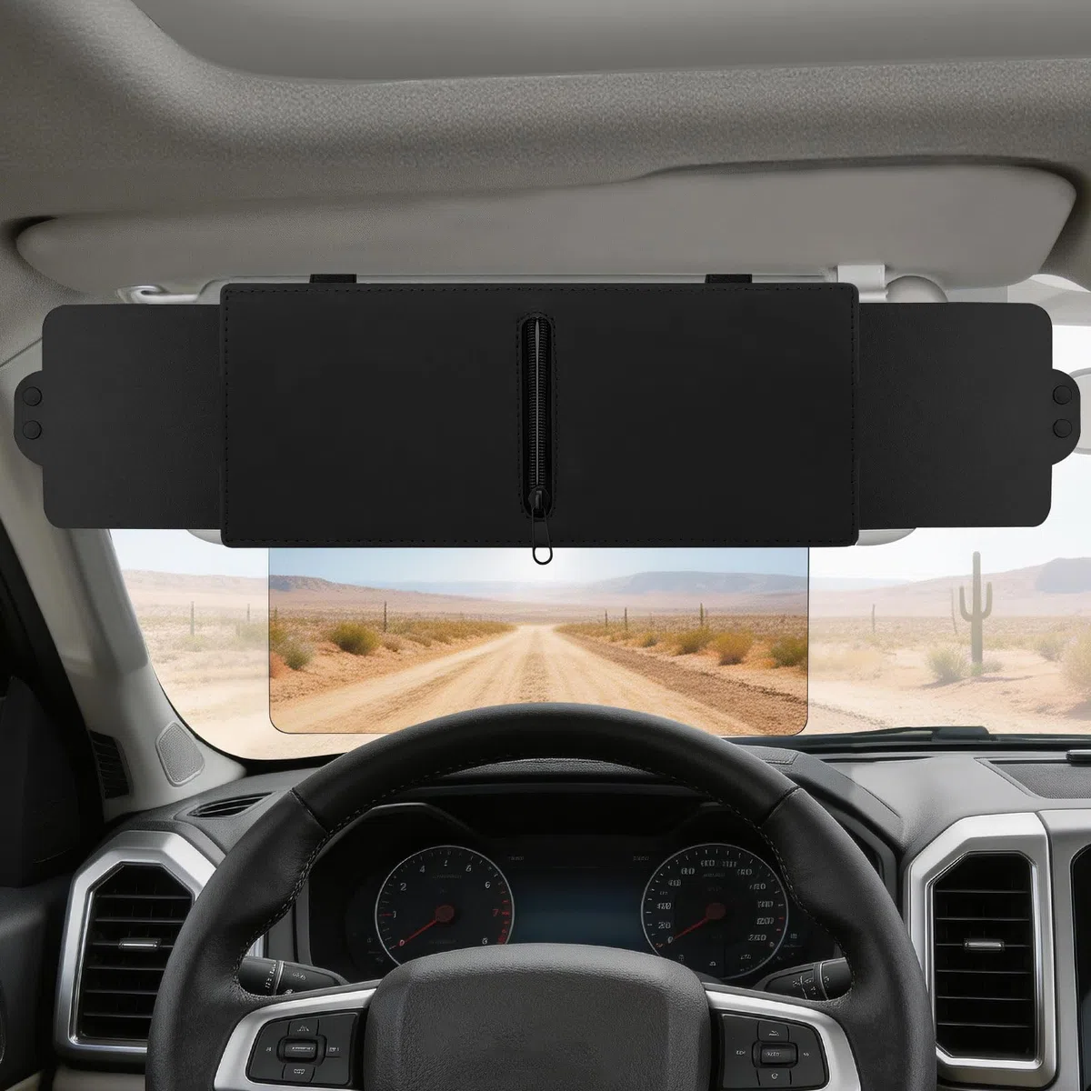 Linkstyle Extensor de Parasol para Coche Delantero, Visera Coche Ajustable en 3 Lados, Antideslumbrante & Protección UV para Sedán SUV Camión Furgoneta RV