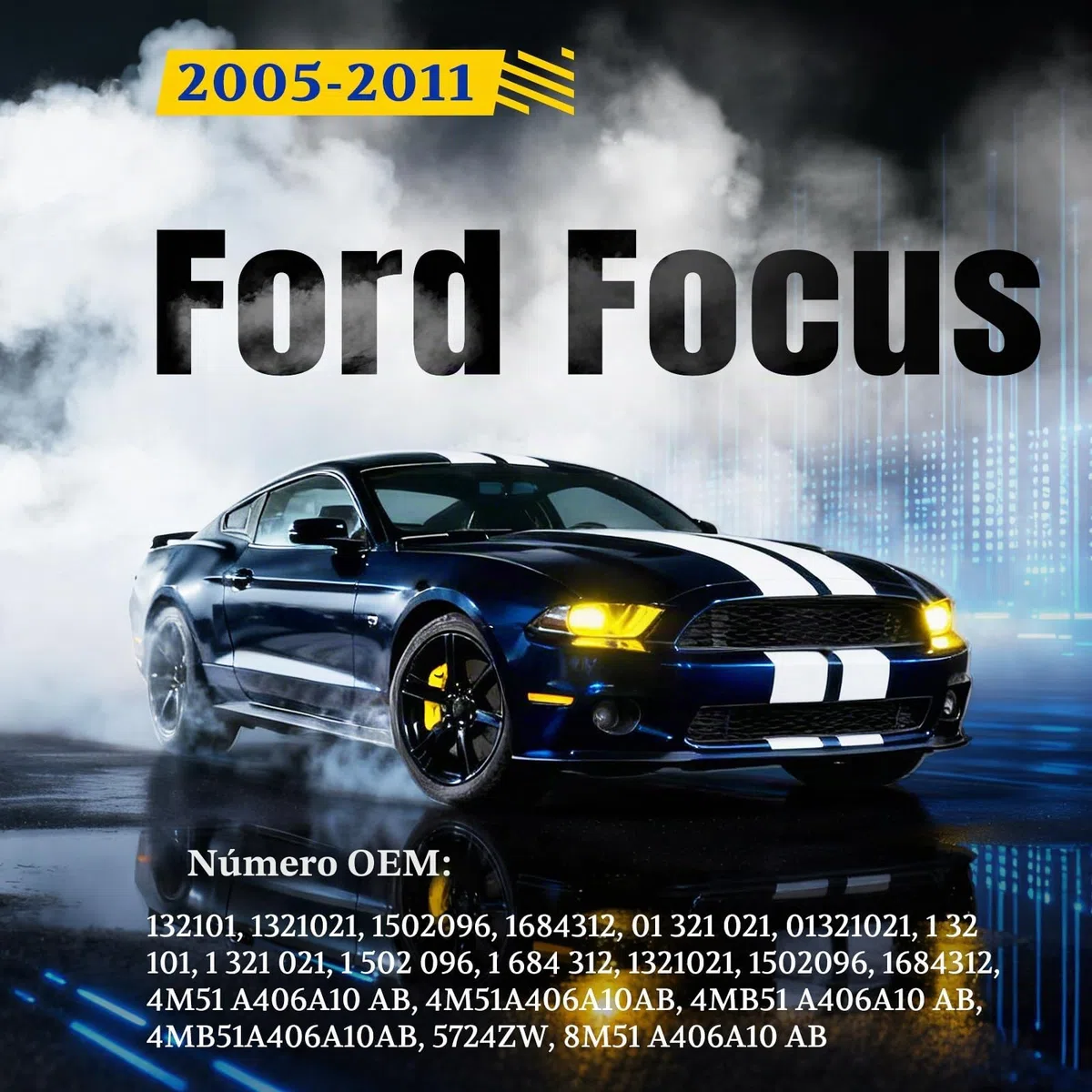 Arana 2x Muelles amortiguador maletero, compatible con Ford Focus II DA HCP DP 2004-2012 All Motoren, resorte gas, repuesto #4M51A406A10AB