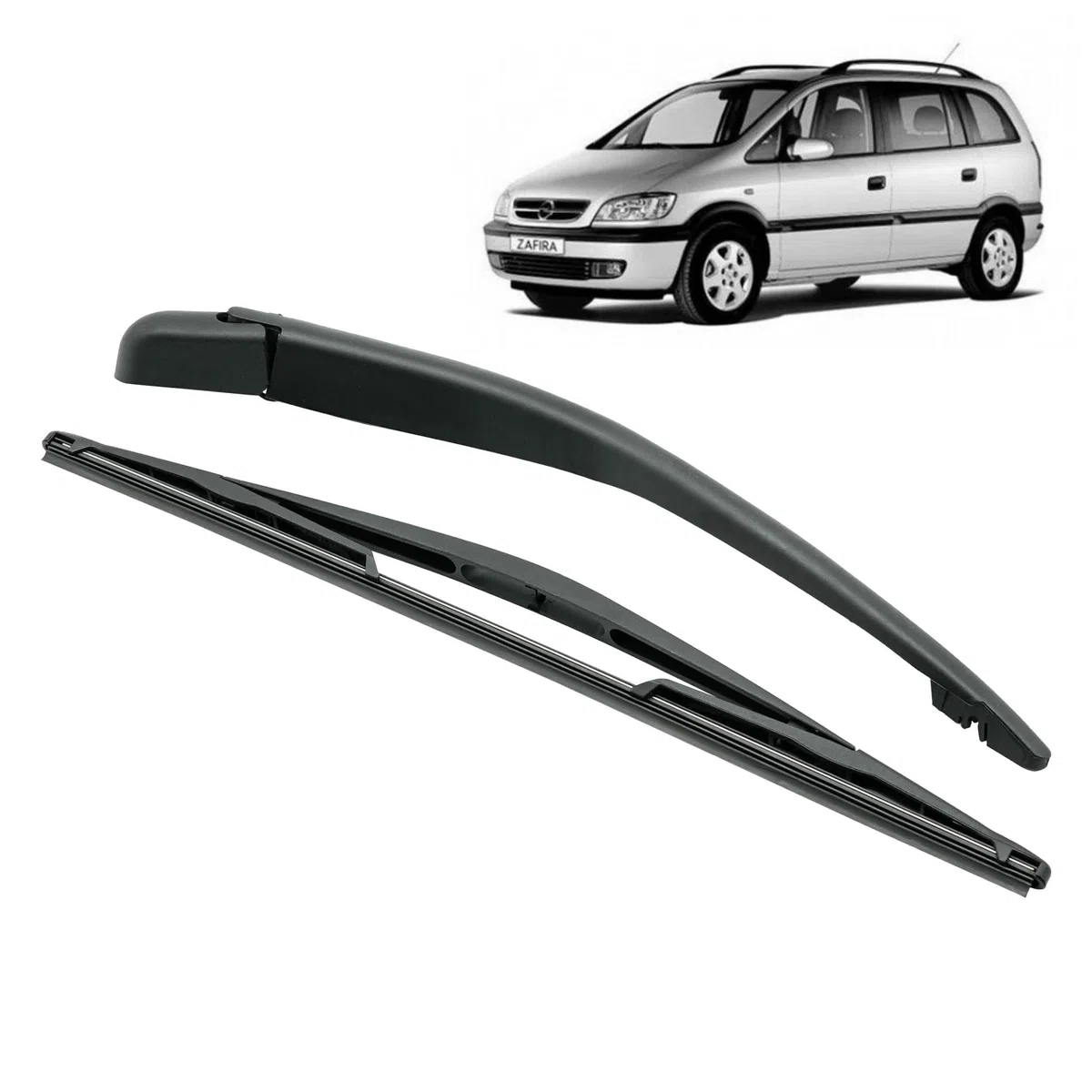 Brazo limpiaparabrisas trasero compatible para Zafira A (1999-2005) CON ESCOBILLA TRASERA. 6272479, 90582599