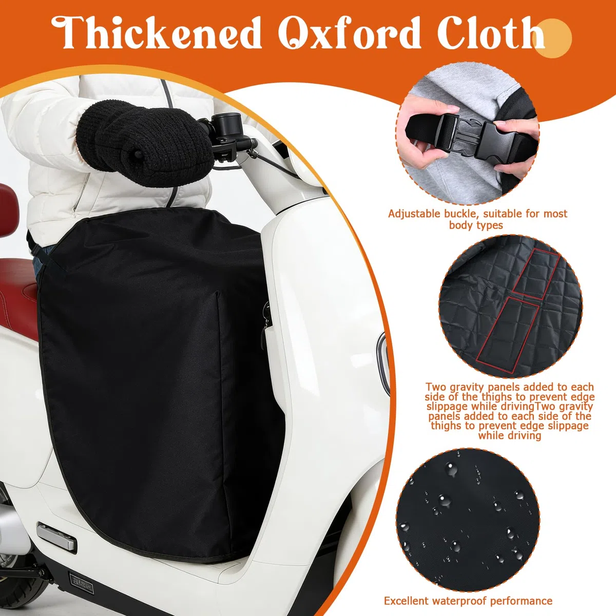 Cubrepiernas Scooter, Cubre Piernas para Moto, Manta Cubrepiernas Moto Scooter Impermeable, Protector Piernas Sooter Universal, Manta para Scooter Invierno para Protección de Piernas y Rodillas