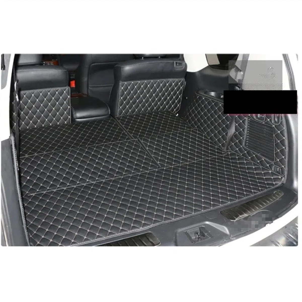 Alfombras Maletero Compatible con Nissan para Armada 7 Asientos 2017 2018 Esteras para Maletero Revestimiento De Carga Duradero Alfombras para Maletero Tapete Decorativo