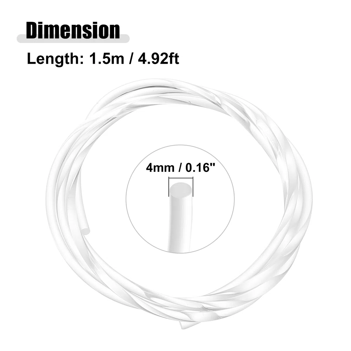 QUARKZMAN Cable de Fibra Óptica Luminosa De 1,5 M Y 4 mm con Iluminador Led Azul - 2 Unidades