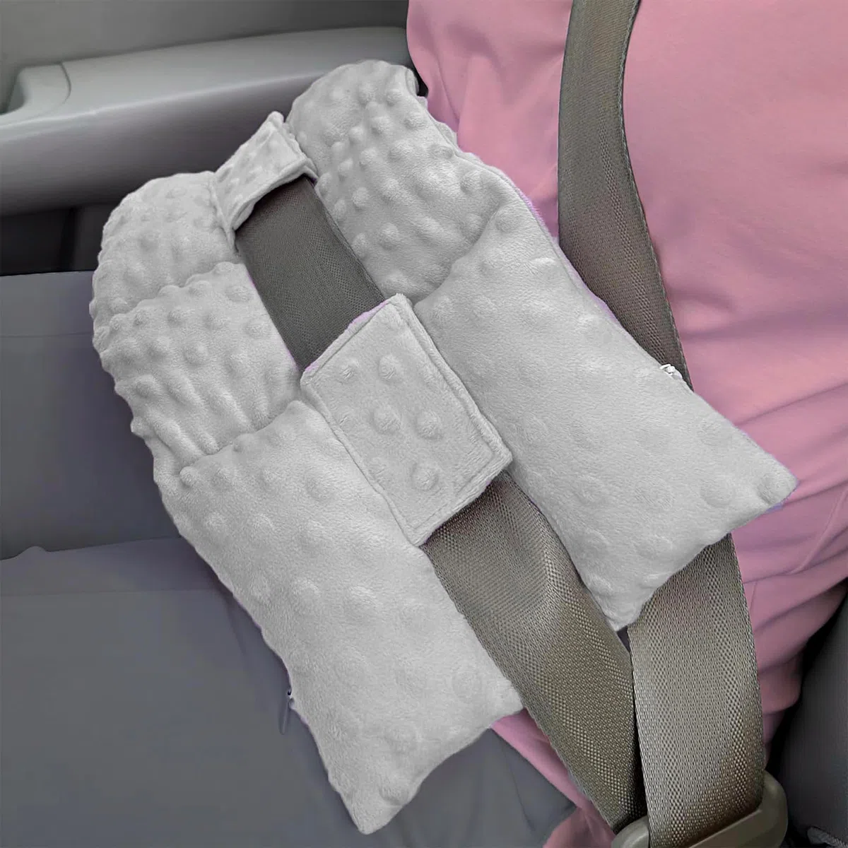 Cojín de histerectomía para cinturón de seguridad, cojín de mastectomía con bolsillo para cáncer uterino, postcirugía abdominal, protección curativa, cesárea, recuperación, almohadilla de coche