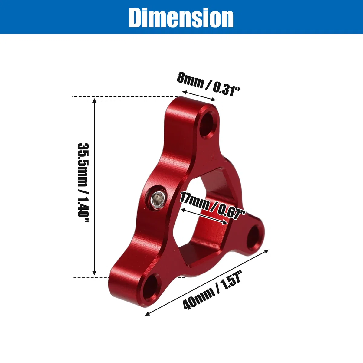 Motoforti 17Mm Ajustadores De Precarga De Horquilla Cnc Para Motocicleta De Carreras De Aleación De Aluminio Rojo - Paquete de 2