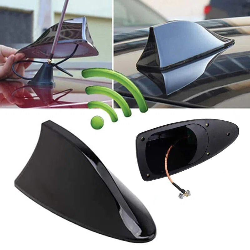 Antena De Aleta De TiburóN De Coche para BMW 1 Series 114 116 118 123 125 140 2004-2024 ABS Am/FM Radio Antena Aleta Coche Techo Superior Coche Accesorios,D