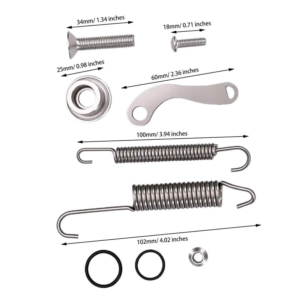 Fydun Kit de Tornillos para Soporte Lateral de Motocicleta, Repuesto de Acero Inoxidable para Modelos 250 350 450 XCF 125-500 EXC EXC-F FE FX TE TX