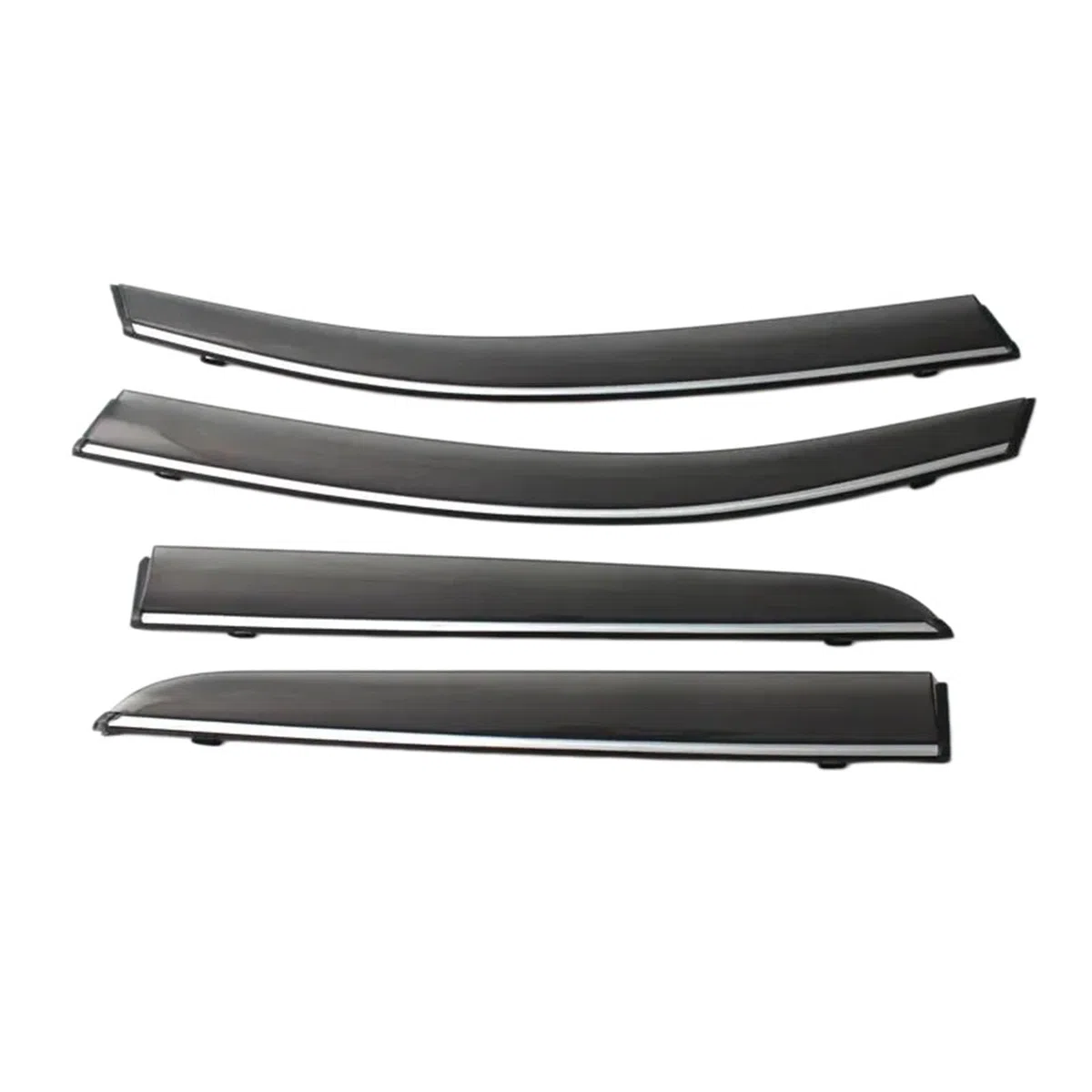 Deflector viento ventanilla Visera De Ventana Lateral Para Galaxy L7 2023 2024 2025, Protector Contra La Lluvia Para Puerta, Protección El Clima, Toldo Deflector Viento, Refugio(Chrome strip-carbon)
