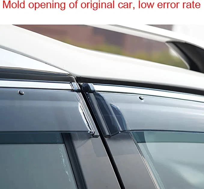 4 Piezas Coche Deflectores Cortavientos,para Jetta 2000-2012,Ventanas Laterales Delantera Trasera Protector de Humo de Lluvia Visera