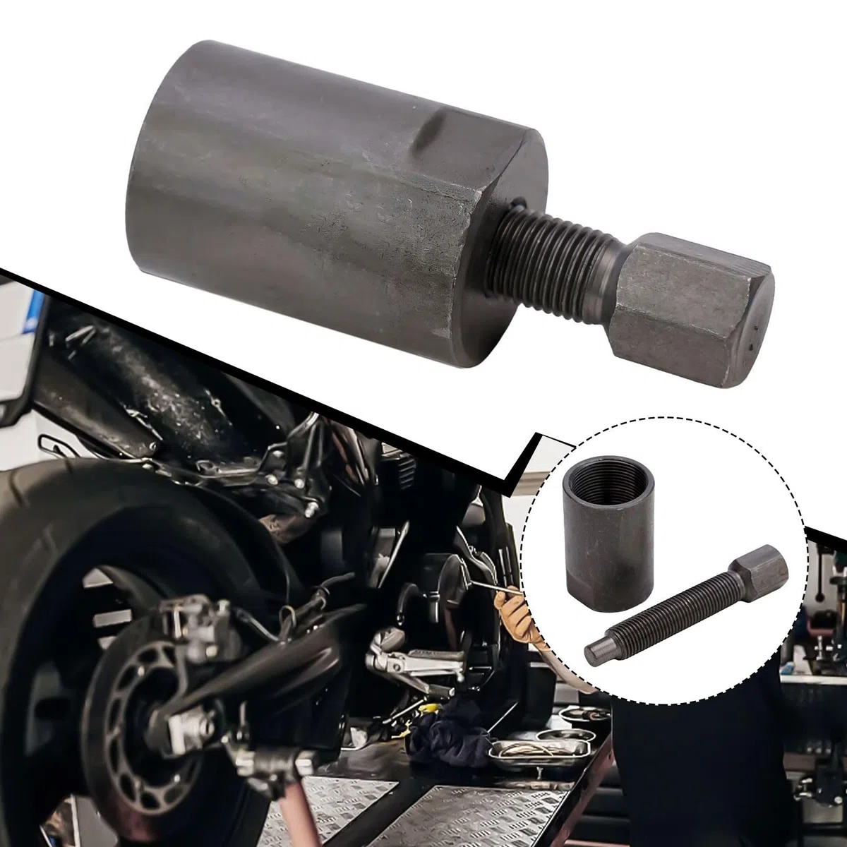 Herramienta extractora de volante Magneto de 30 mm x 1 5 mm roscas internas para motocicletas Suzuki