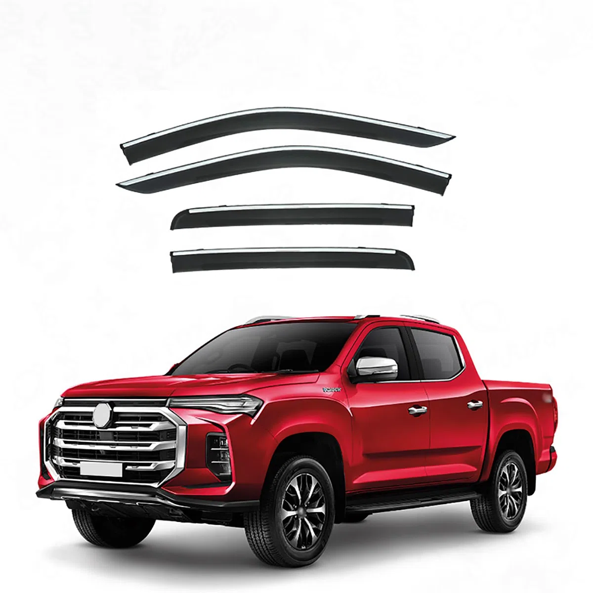 Auto Deflectores Viento, Compatible con MG Extender 2019, 4 Piezas Derivabrisas De Aire Cortavientos Protector Ventanas Laterales