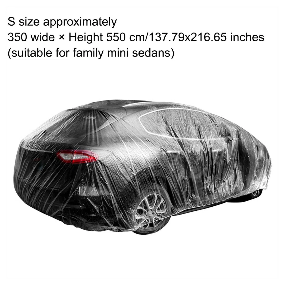 Fundas de coche para automóviles – Cubierta transparente para coches pequeños, cubierta de lluvia para coche, cubierta de garaje lavable, duradera, protección UV Shenrongtong