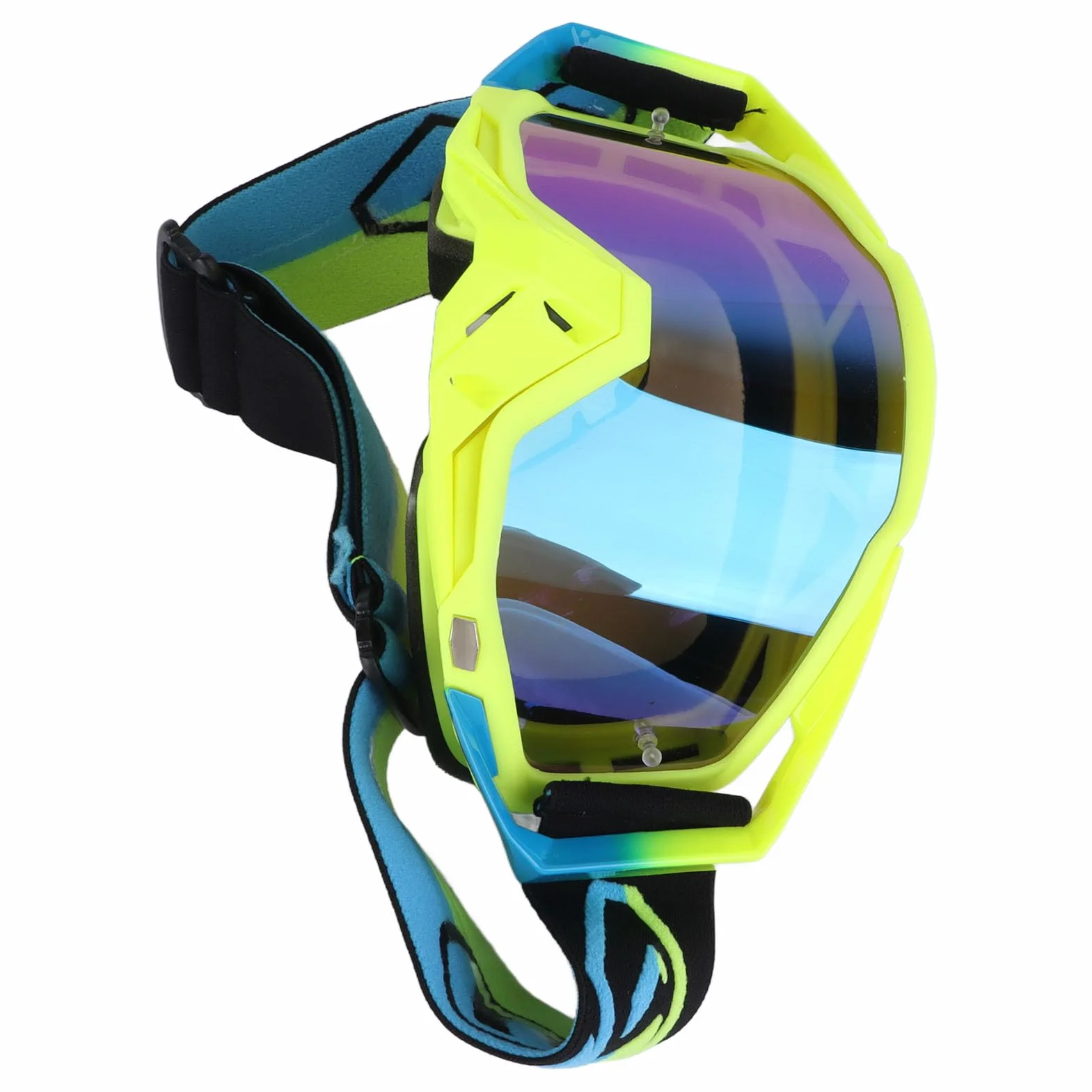 DAUZ Gafas de Motocross, Gafas de Motocicleta de TPU, Visión Clara para Viajes