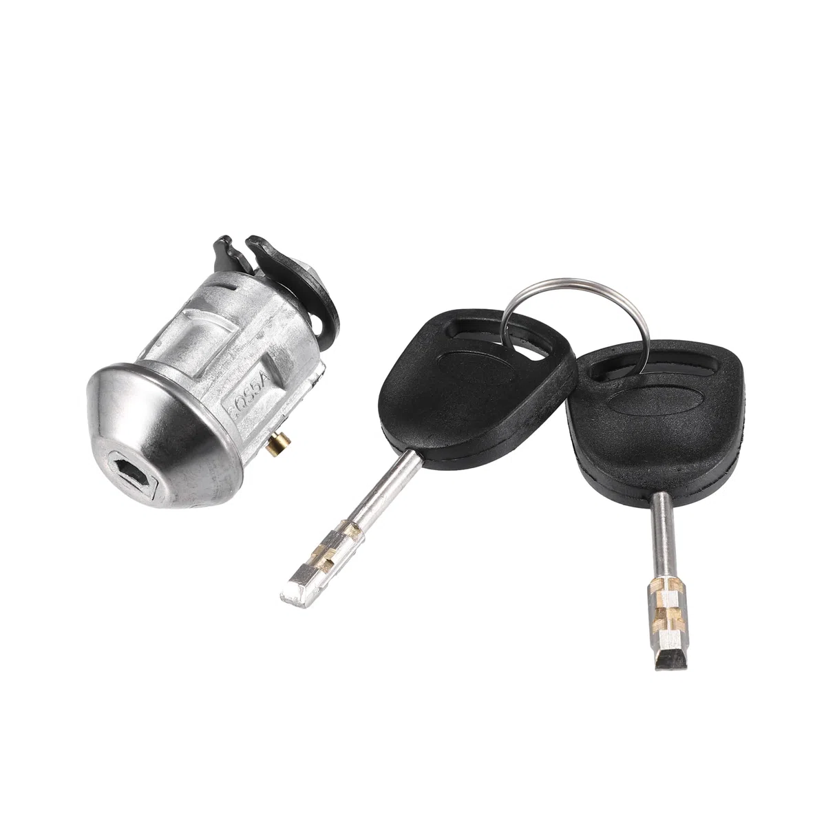 QUARKZMAN Cilindro De Bloqueo Del Interruptor De Encendido | Para Ford Transit 10-13, Oe: 9T1Z11582A, Col: Plateado/Negro, Metal/Plastico, Tam: 31X49Mm, Para Xl, Xlt 2.0L L4 Gasolina