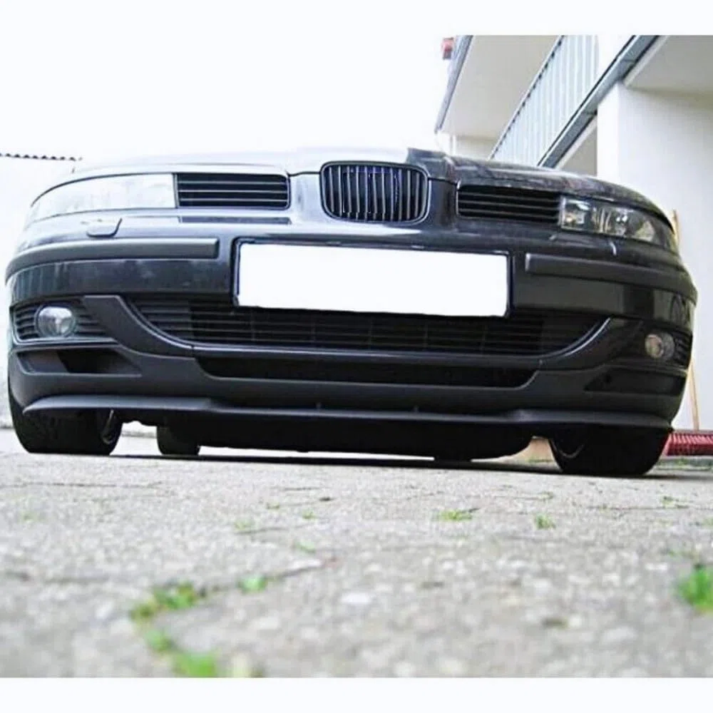 Juego de 3 parachoques delantero para Seat Leon Mk1, color negro brillante, material Plástico ABS