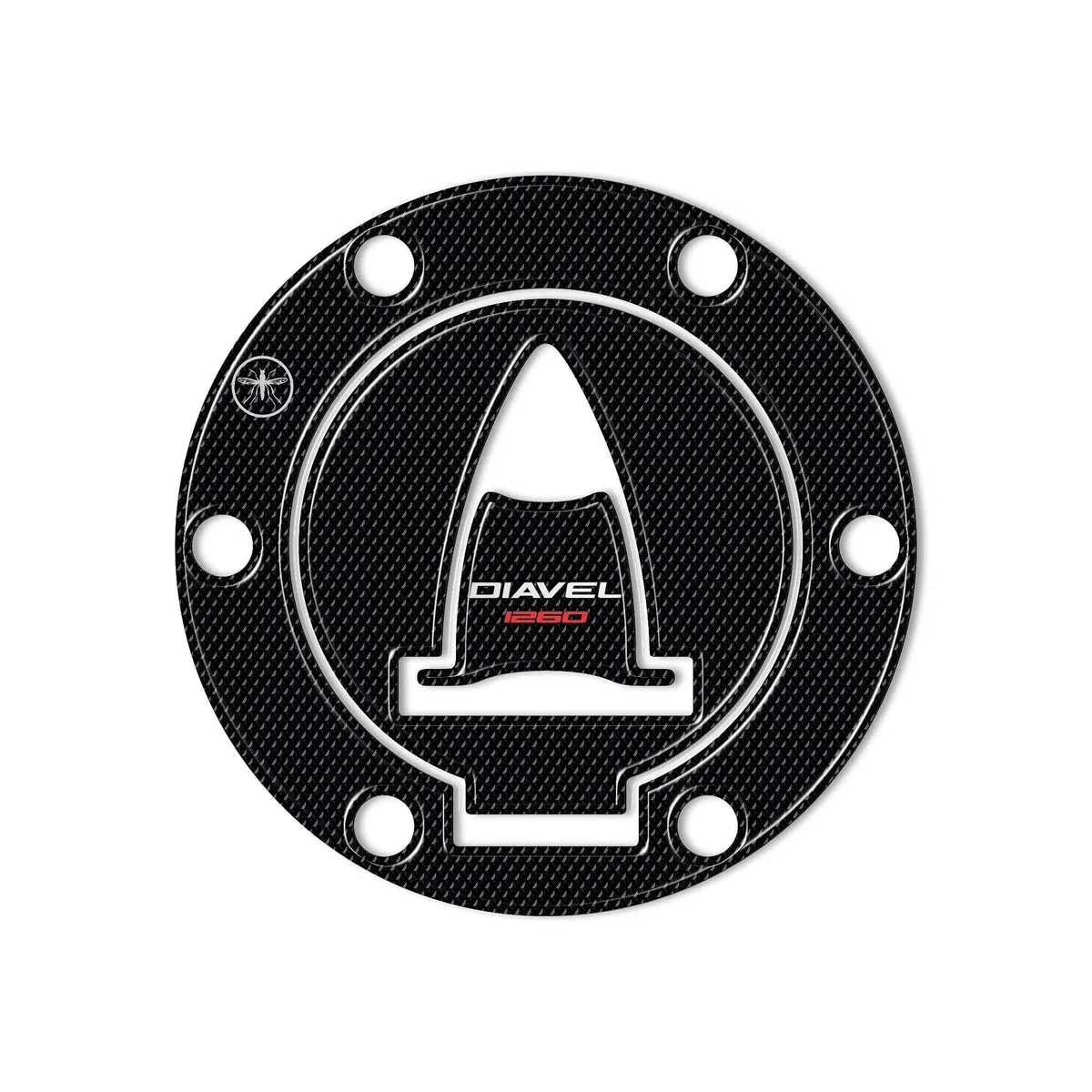 labelbike - Pegatina 3D Gel Resina Tapa Tanque Moto compatible con Ducati DIAVEL 1260 Italy