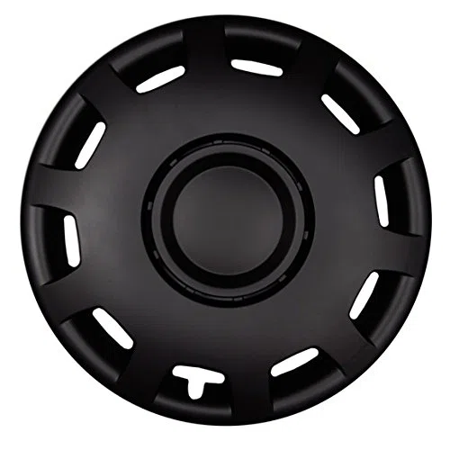 Cubiertas de rueda PREMIUM Cubiertas de rueda Cubiertas de rueda 'Modelo: Granit' Juego de 4, Color: Negro-Mate, Diámetro del borde 13 Pulgadas