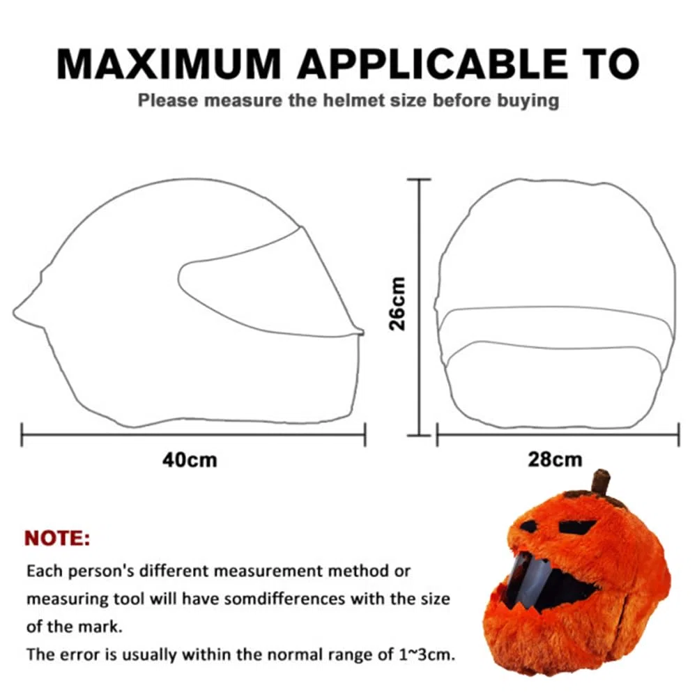 Funda para casco de motocicleta, fácil de instalar, divertida funda para casco de motocicleta
