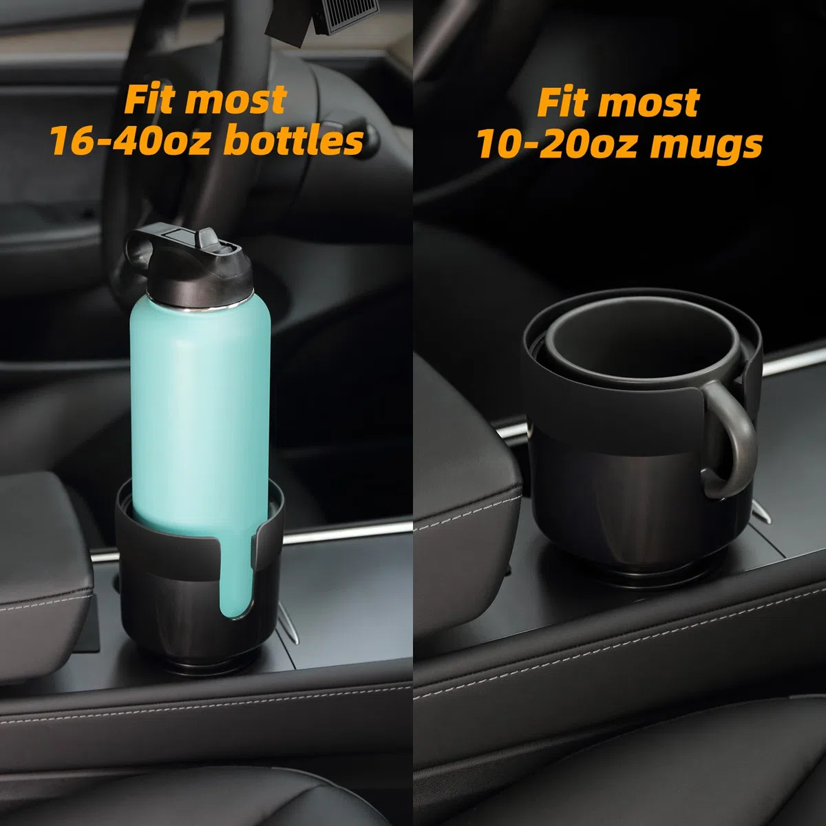 Adaptador expansor Yeti 24/36/46 oz, Hydroflask 32/40 oz, extensor de portavasos para coche con base ajustable
