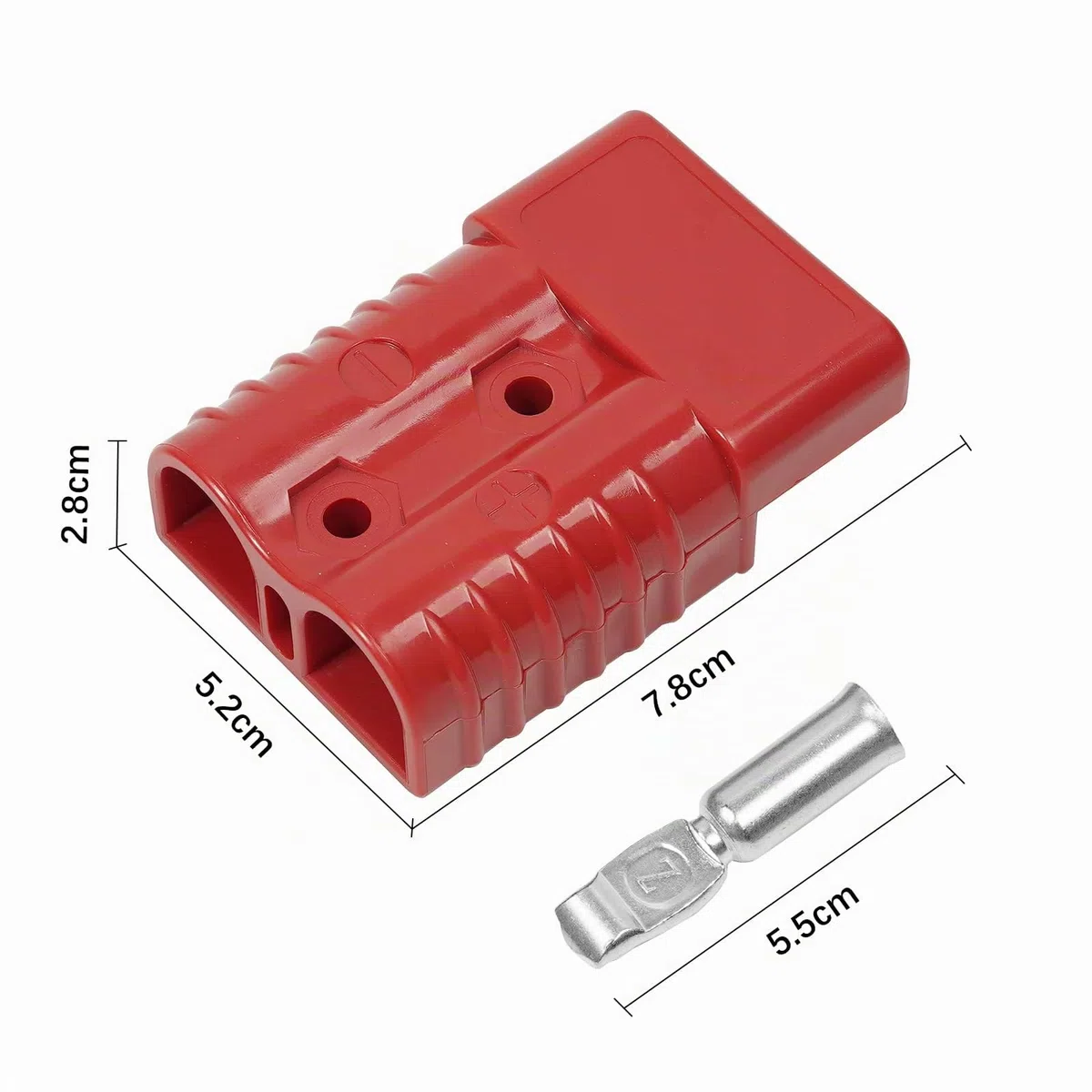 2 conectores Anderson de 175 A y 600 V para batería de desconexión rápida, kit de enchufe, terminal de cable, conector de alimentación de batería